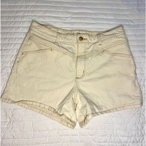 Cream shorts